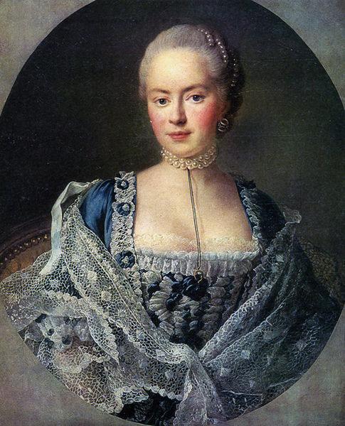 Francois-Hubert Drouais Portrait of Countess Darya Petrovna Saltykova oil painting image